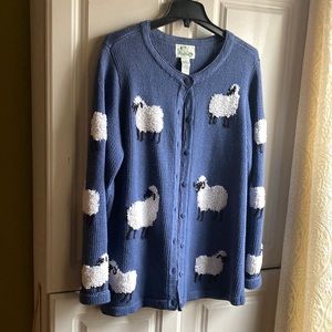 VTG Quacker Factory Sheep Cardigan